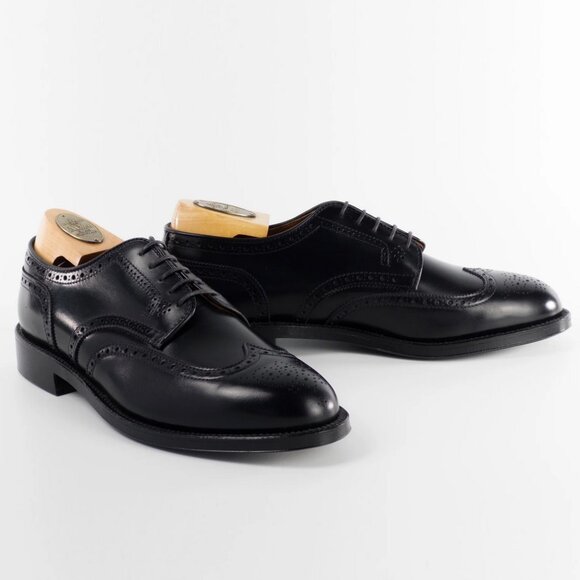 Alden Wing Tip Blucher Style 967 Black Calfskin Shoes 11.5 US, 45.5 EUR 10.5 UK - Picture 1 of 16